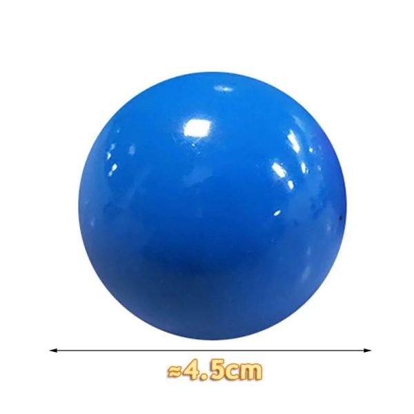 5/10pcs Luminous Sticky Ball Toys 4.5cm Sticky Wall Home Party Games Glow in the Dark Novelty Toys Decompression Squeeze Toy 6