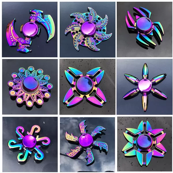Metal Rainbow Fidget Spinner 1