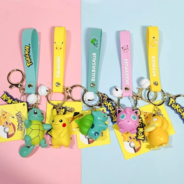 Original Pokemon Figures Fashion Cartoon Keychains 6