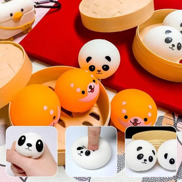 Bear Dough Anti Stress Ball Toy Set 4