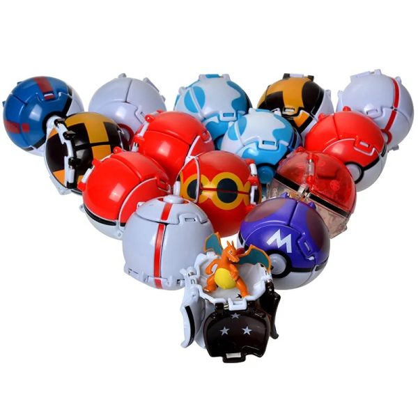 Pokemon Pokeball Deformation Toys 3