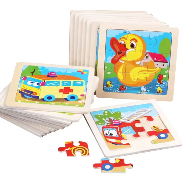 Kids Various Wooden Puzzles 6