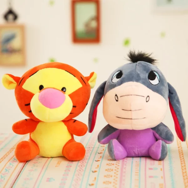 20cm Disney Animation Plush Doll Pooh Bear Mickey Mouse Minnie Tigger Cute Plush Animal Doll Piggy Pillow Toy Children’s Gift 4