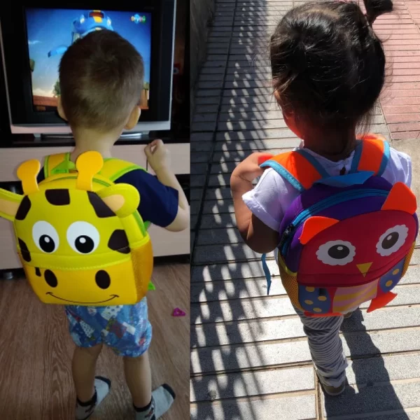 3D Children School Bags for Girls Boy Children Backpacks Kindergarten Cartoon Animal Toddle Kids Backpack for 2-5 years 5