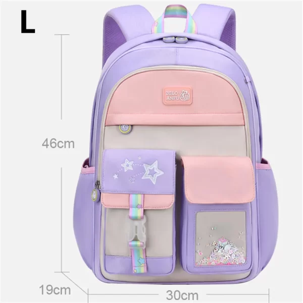 Children School Bags For Girls Kids Satchel Primary Orthopedic School Backpacks Princess Backpack teenager Schoolbag knapsack 3