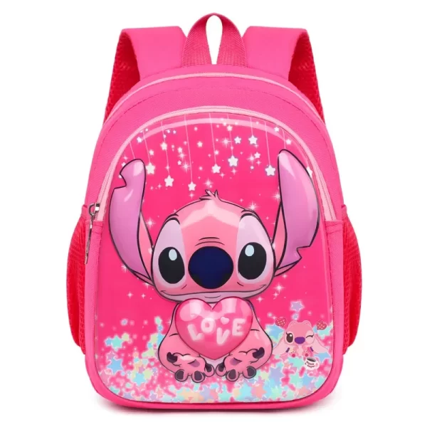 Stitch New Kindergarten Boys and Girls Backpack Daypack Kids Bags Kawaii Female Large Schoolbag Backpack 2