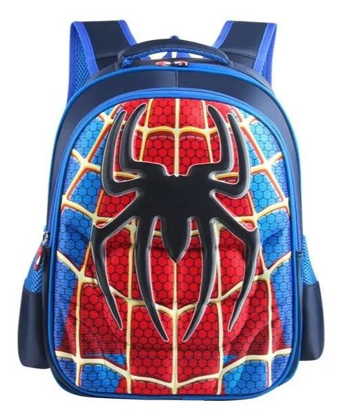 Marvel Boys School Bags 3D Stereoscopic Grade 1-6 Primary Shoulder Orthopedic Backpack Spider Man Captain America Birthday Gifts 2