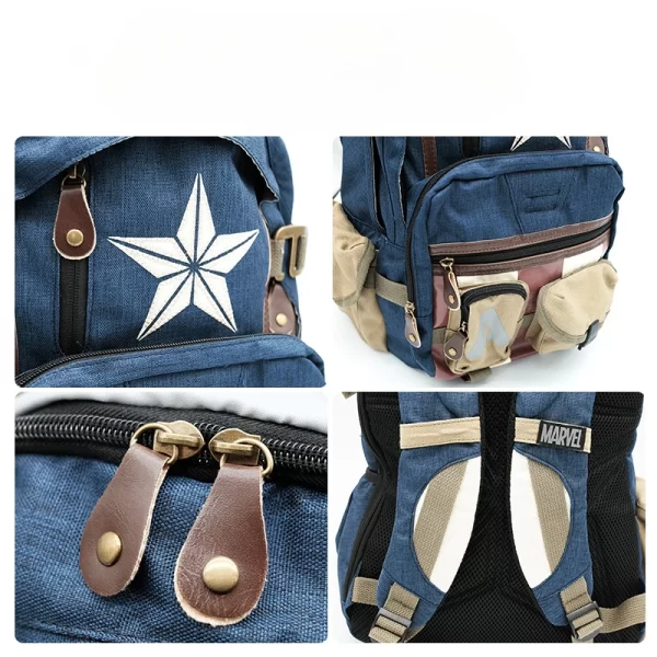 High Quality Super Hero Backpacks (DP, Bats and Captain) 3