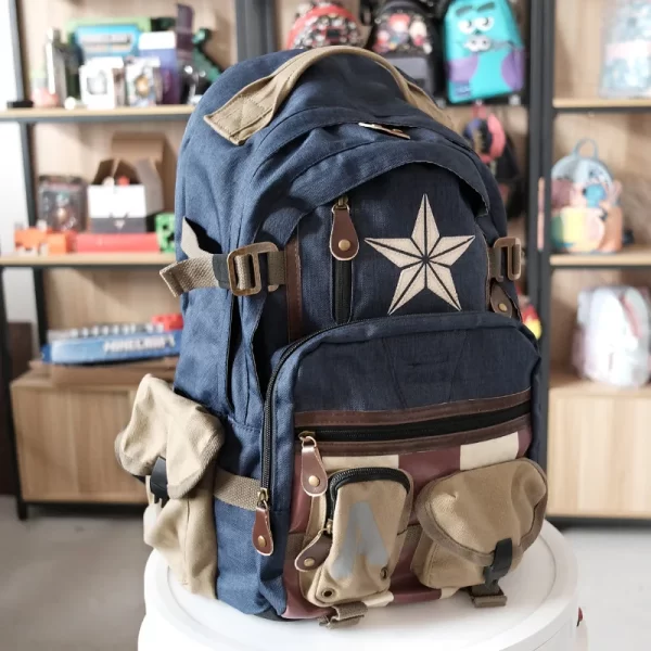 High Quality Super Hero Backpacks (DP, Bats and Captain) 6