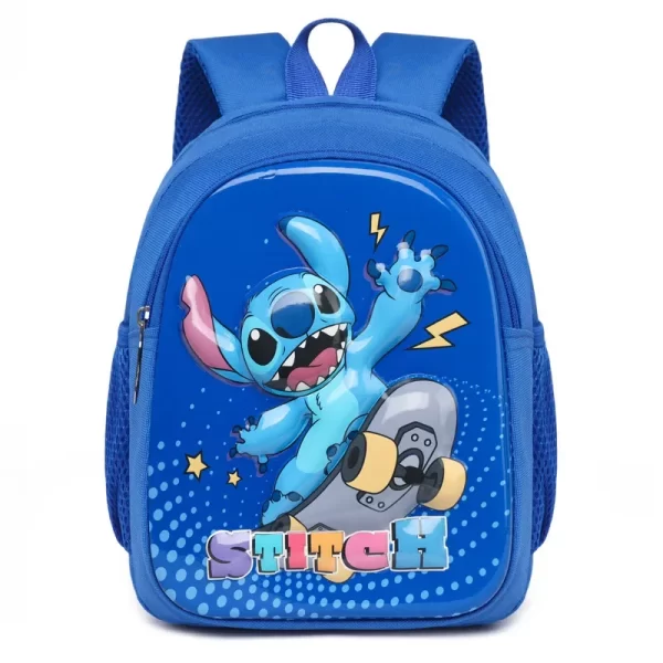Stitch New Kindergarten Boys and Girls Backpack Daypack Kids Bags Kawaii Female Large Schoolbag Backpack 6