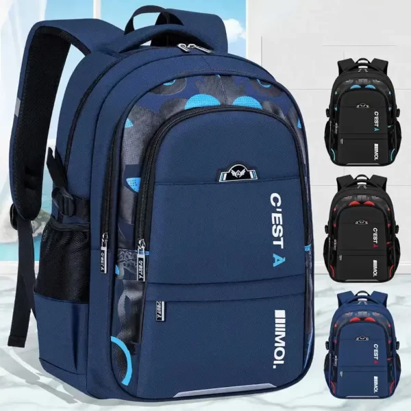 New Children School Bags Kids Backpack In Primary Schoolbag For Teenager Boys Waterproof Backpacks Book Bag 1