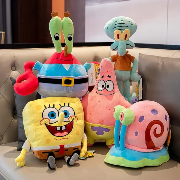 Anime Spongebob Squarepants Patrick Star Squidward Eugene H. Krabs Gary Kawaii Stuffed Plush Toys keychain Birthday Gift For Kid 1